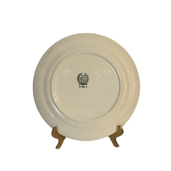 Taylor Smith Taylor USA Gold Floral Pattern Bread & Butter Plates 2 - Picture 2 of 4
